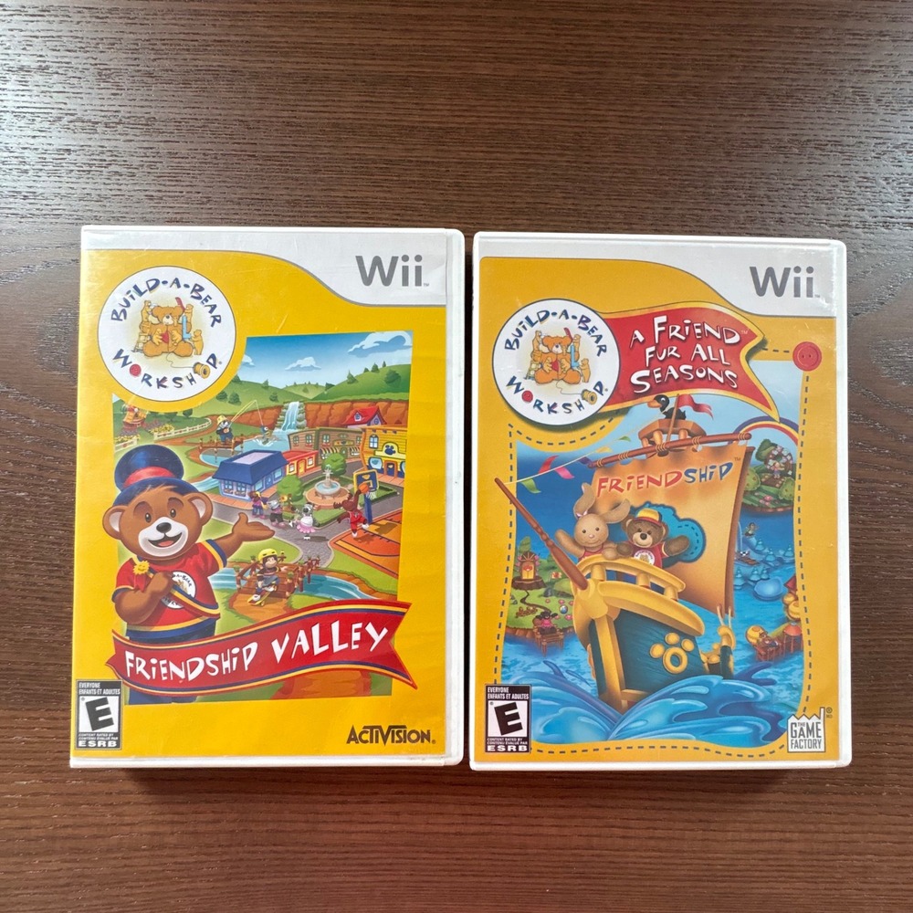 Build-A-Bear‎ Workshop Friendship Valley & A Friend Fur All Seasons Nintendo Wii